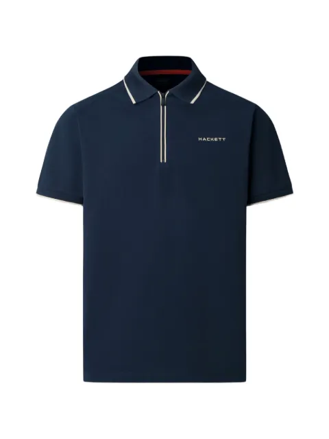 Hackett contrasting-trim polo shirt