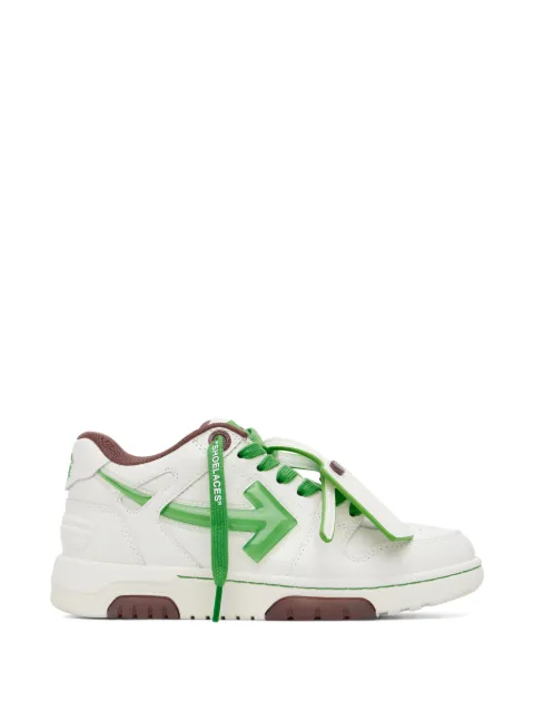 Off-White arrow-patch leather sneakers