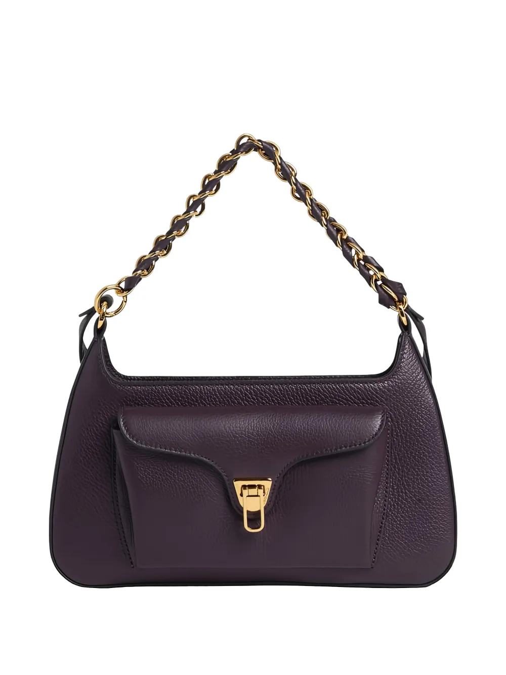 Coccinelle chain-link front-pocket shoulder bag - Viola