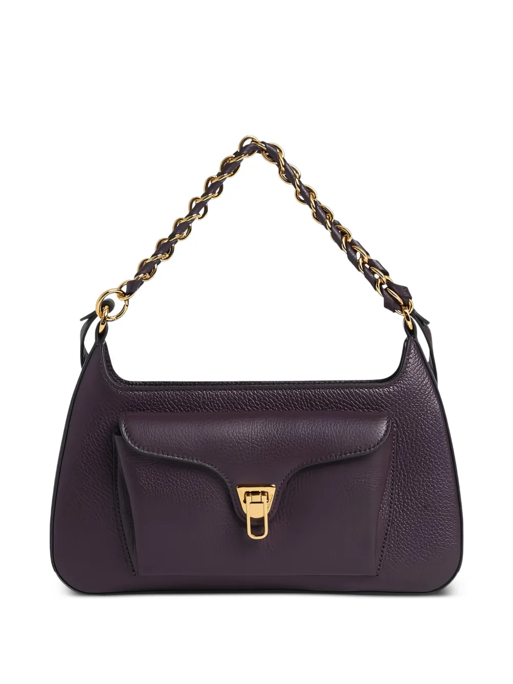 Coccinelle chain-link front-pocket shoulder bag - Viola