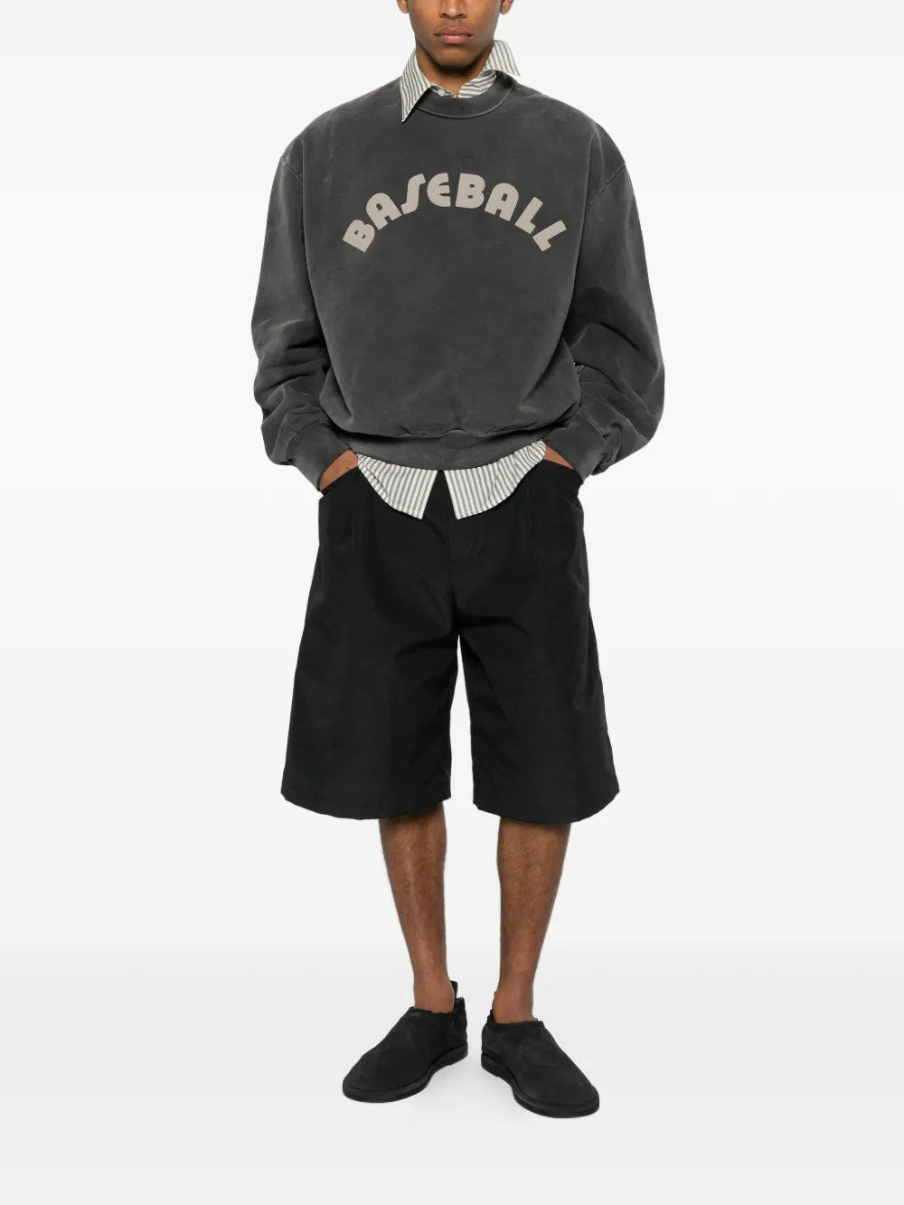 Fear Of God Sweater met logoprint Zwart