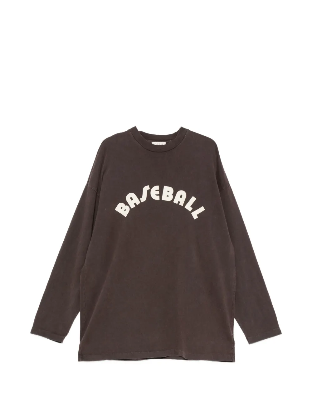 Fear Of God logo-print long-sleeve T-shirt - Marrone