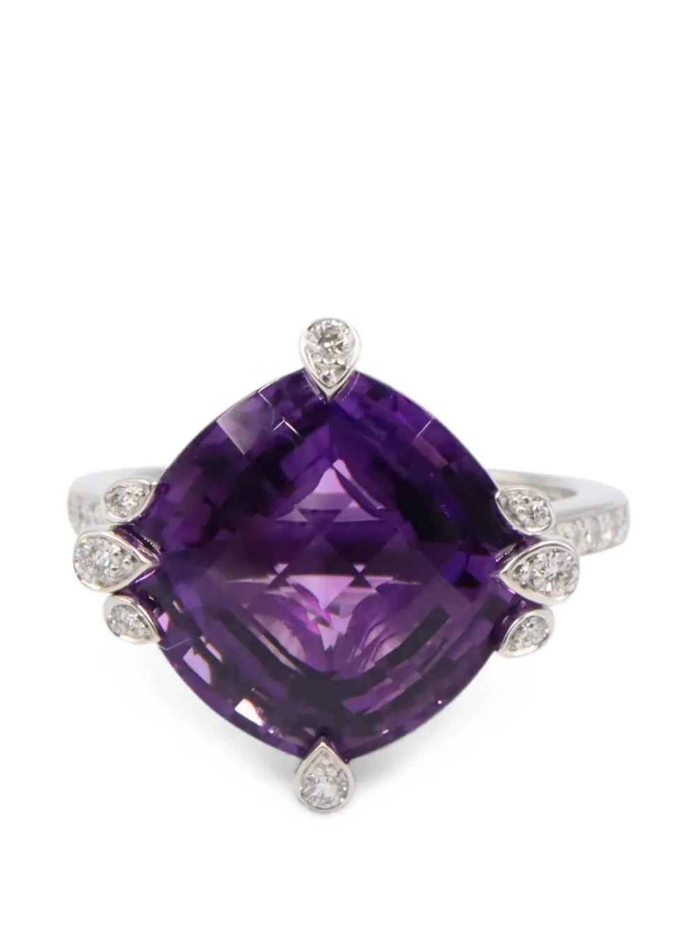 Cartier 2010s Indian Mystery diamond-embellishment ring - Argento