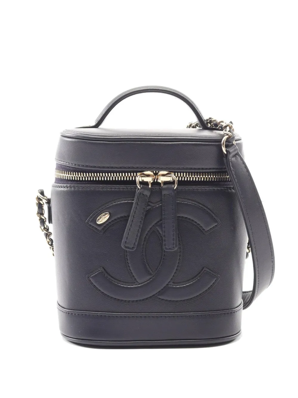 CHANEL Pre-Owned 2019 Coco Mark Vanity mini bag - Blue