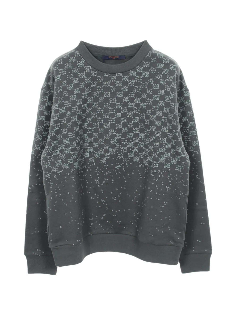 Louis Vuitton Pre-Owned Damier cotton sweater - Grey
