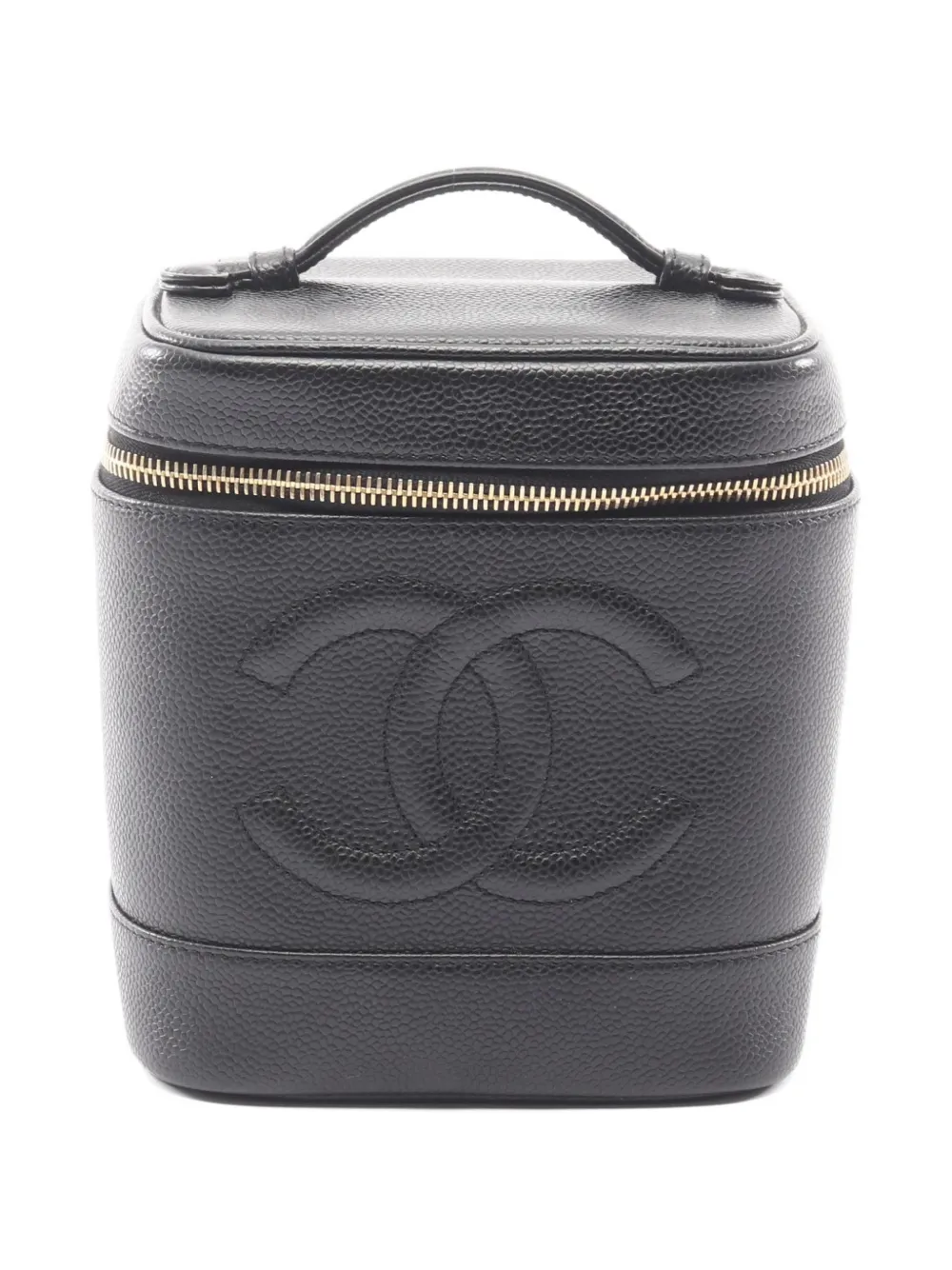 CHANEL Pre-Owned 2002-2003 Coco Mark make-up bag - Nero