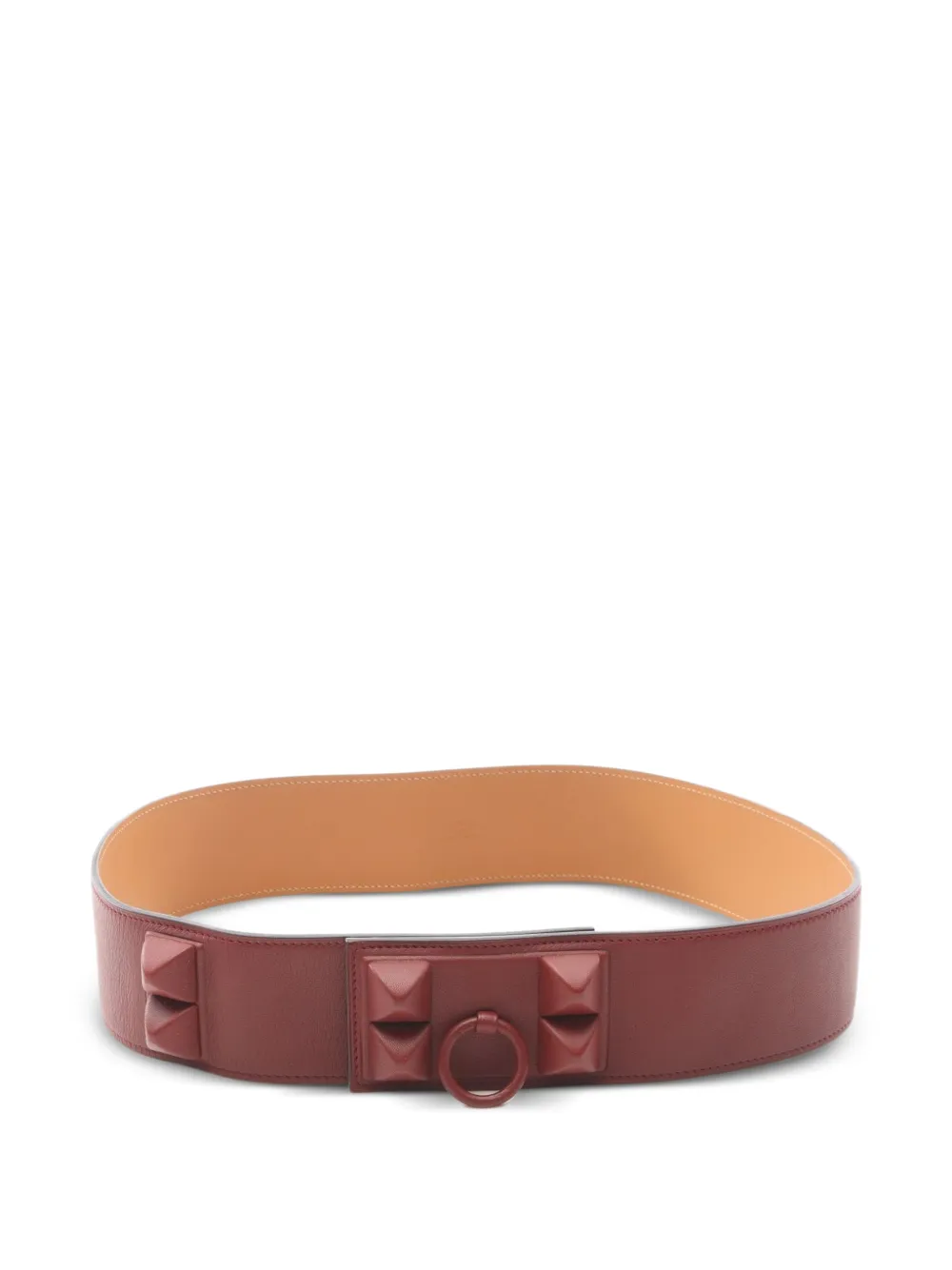 Hermès Pre-Owned 2010 Corridian leather belt - Rosso