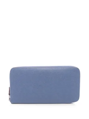 Hermès Pre-Owned 2016 Azap Leather Zip Wallet | Blue | FARFETCH