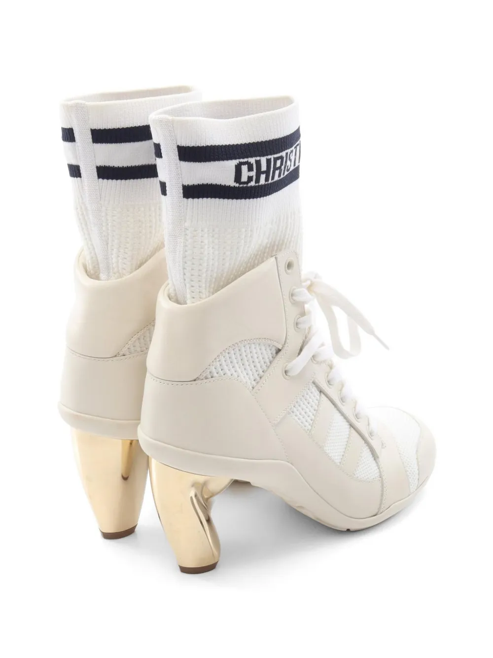 Christian Dior Pre-Owned 2010s D-Zenith lace-up Boots | Neutrals