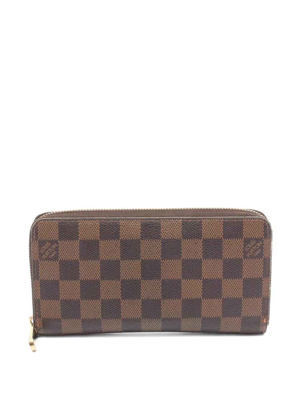 Louis Vuitton Pre-Owned 2008 Damier Ebene Zippy wallet - Marrone