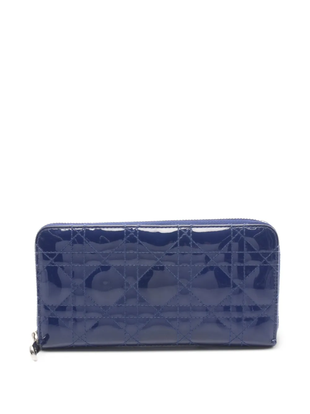 Christian Dior Pre-Owned 2000s Lady Dior Cannage Portemonnaie - Blau
