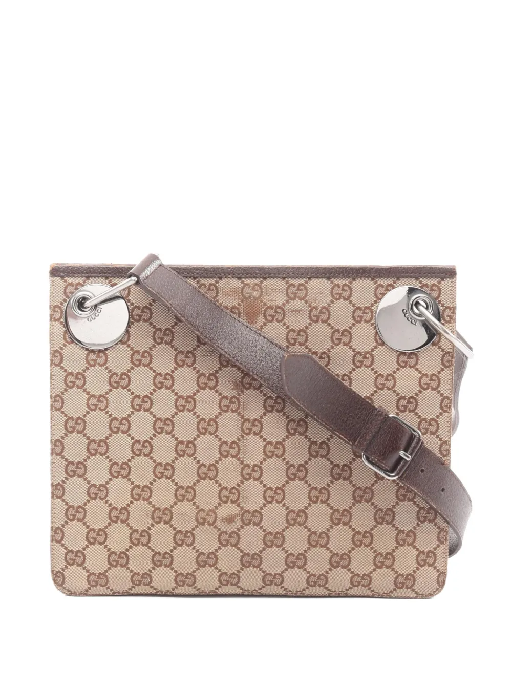 Gucci Pre-Owned 2000s GG canvas shoulder bag - Nude