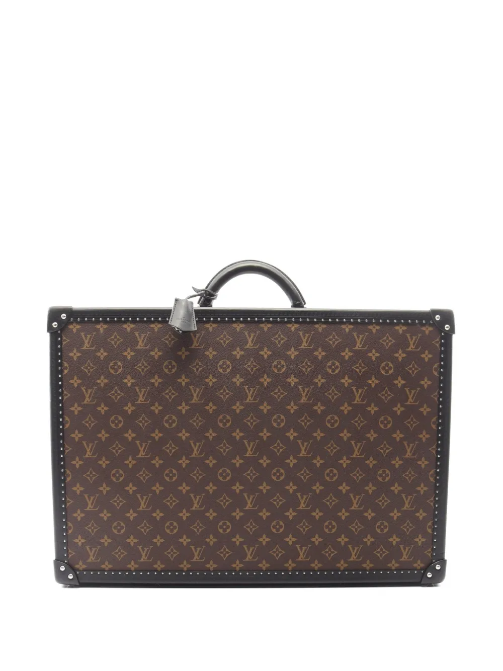 Louis Vuitton Pre-Owned 2010s Alzer 60 Monogram Macassar trunk case - Marrone