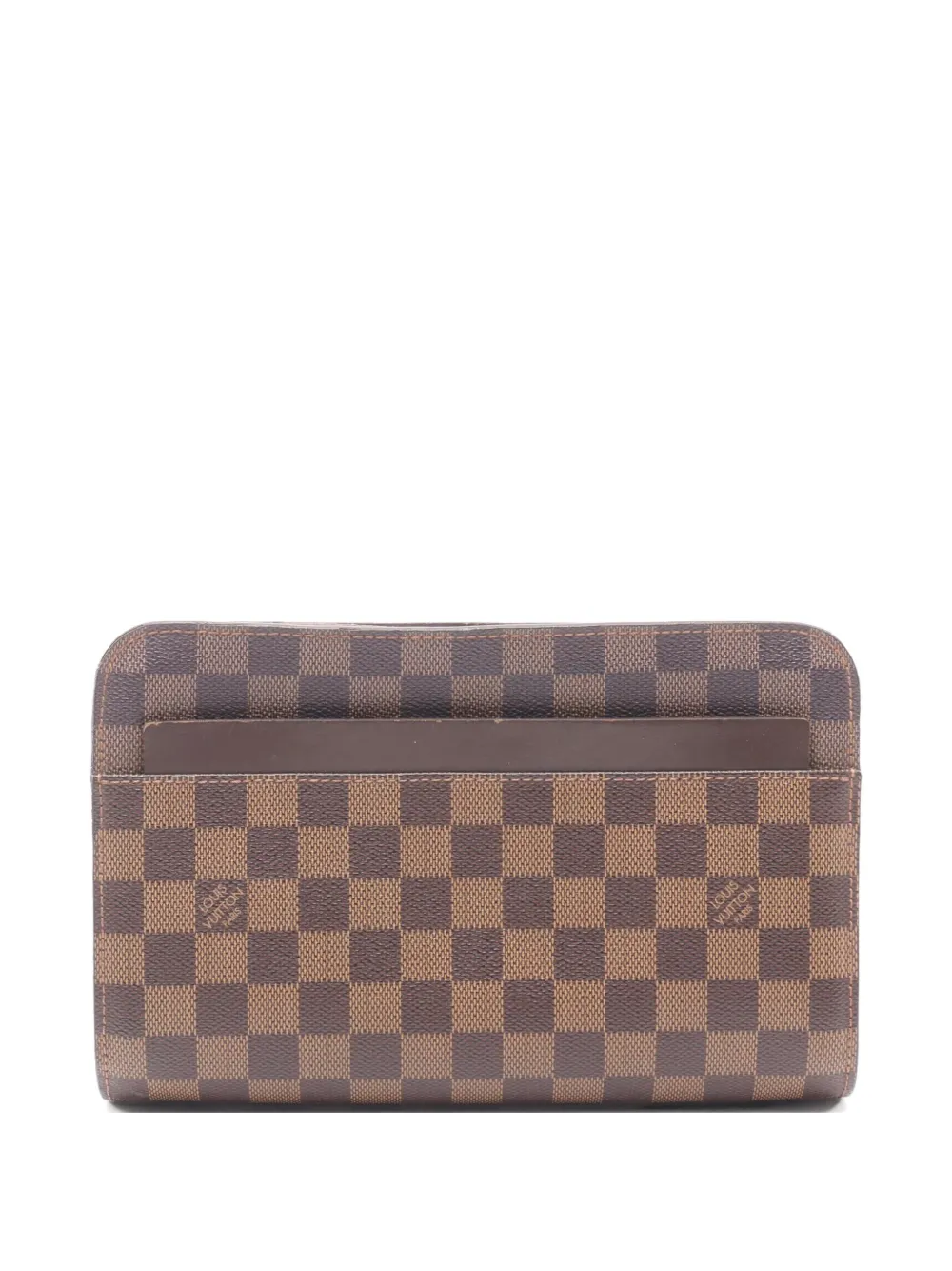 Louis Vuitton Pre-Owned 2003 Damier Ebene clutch bag - Brown