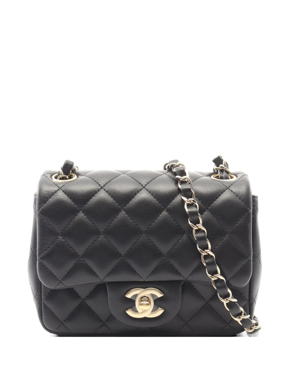 CHANEL Pre-Owned 2020-2021 Classic Flap chain-strap lambskin shoulder bag - Nero