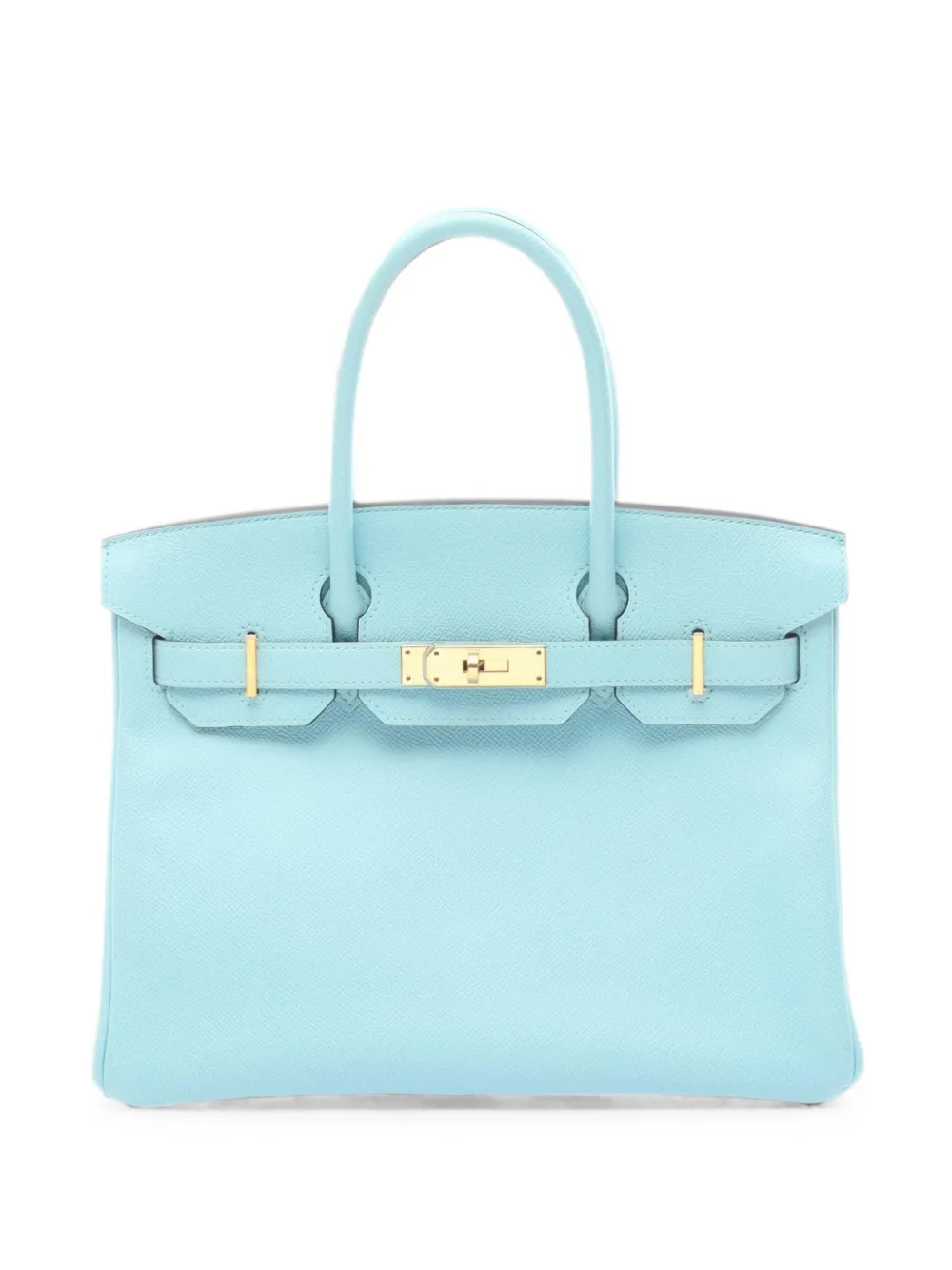 Hermès Pre-Owned 2015 30 Birkin leather tote bag - Blu