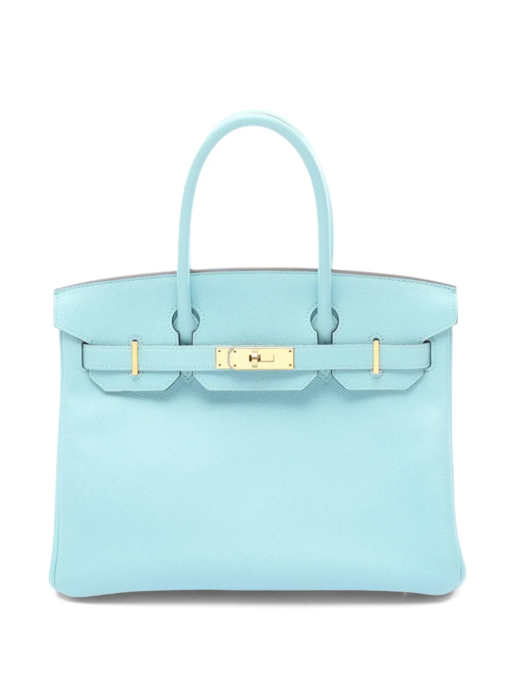 Hermès Pre-Owned 2015 30 Birkin leather tote bag - Blu