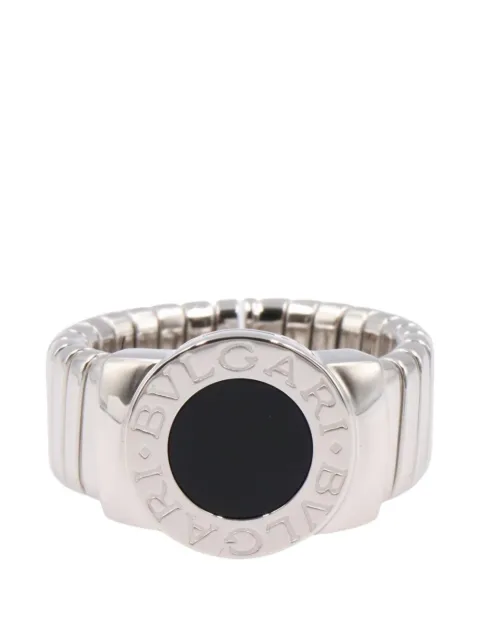 Bvlgari Pre-Owned 2010s Tubogas onyx ring
