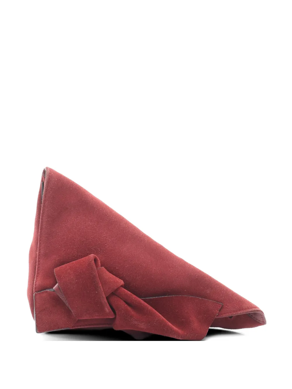 Loewe Pre-Owned 2000s Anagram suede clutch bag - Rosso