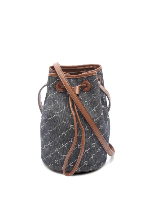 Stella McCartney Pre-Owned bolsa bucket de mezclilla con logo estampado 2010