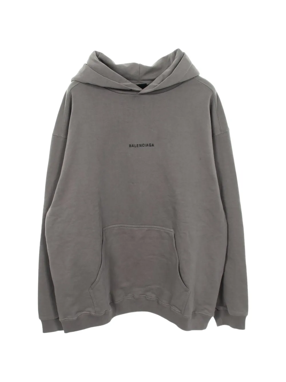 Balenciaga Pre-Owned 2010s logo embroidery hoodie - Grigio