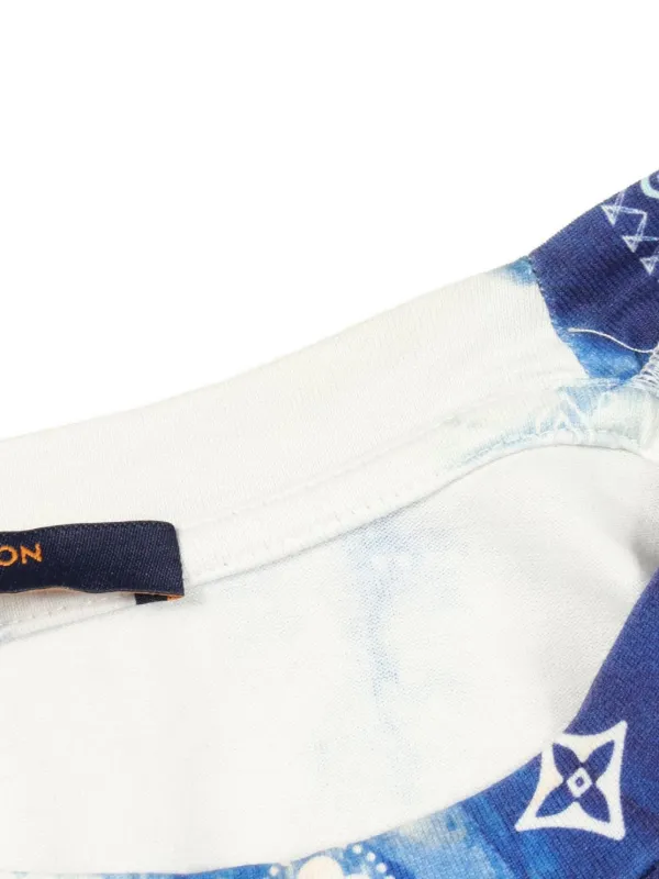 Louis Vuitton Pre-Owned bandana-print T-shirt | White | FARFETCH