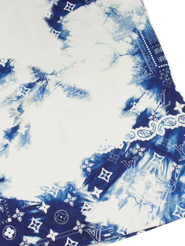 Louis Vuitton Pre-Owned bandana-print T-shirt | White | FARFETCH