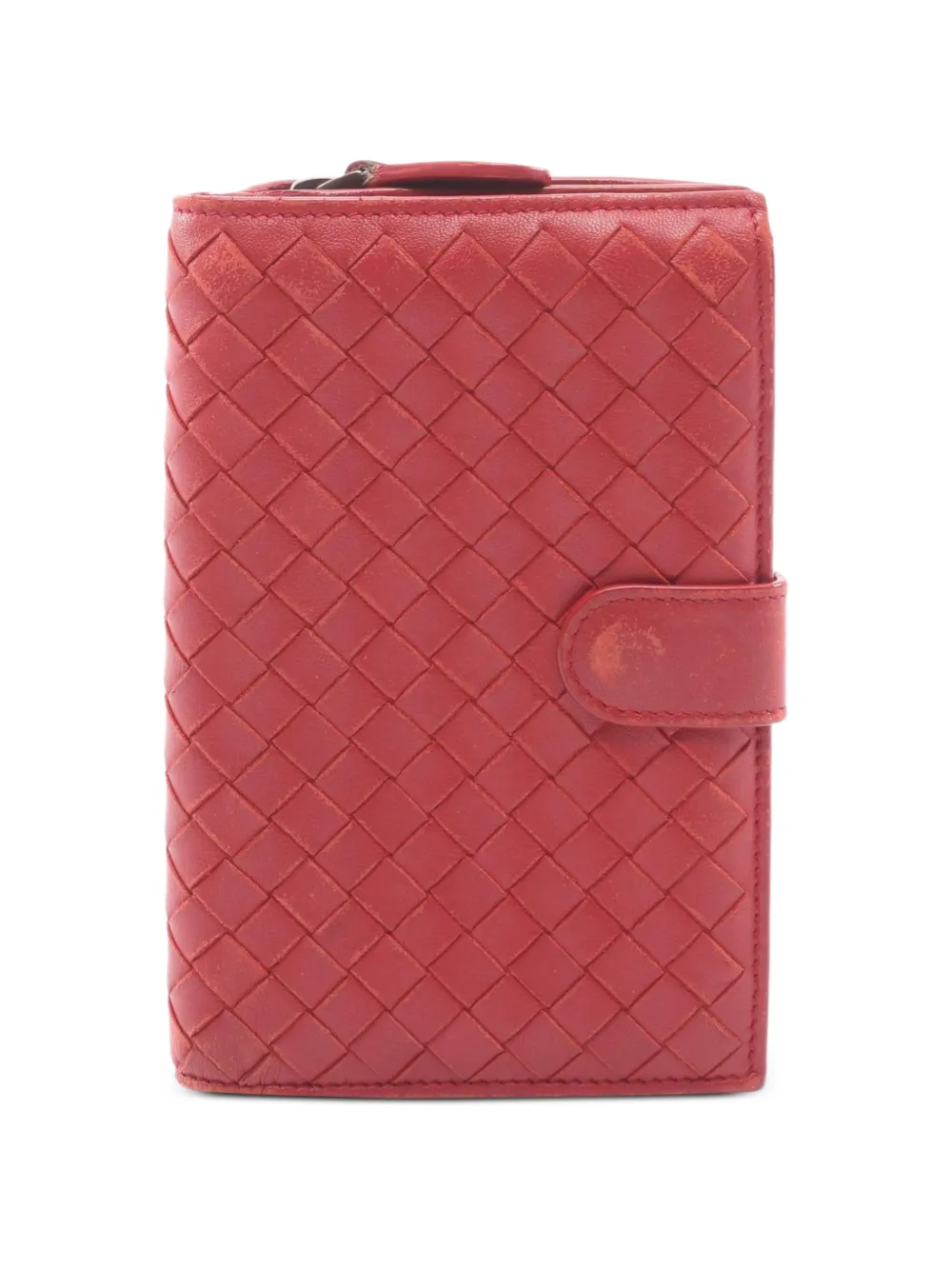 Bottega Veneta Pre-Owned 2000s Intrecciato bi-fold wallet - Rosso