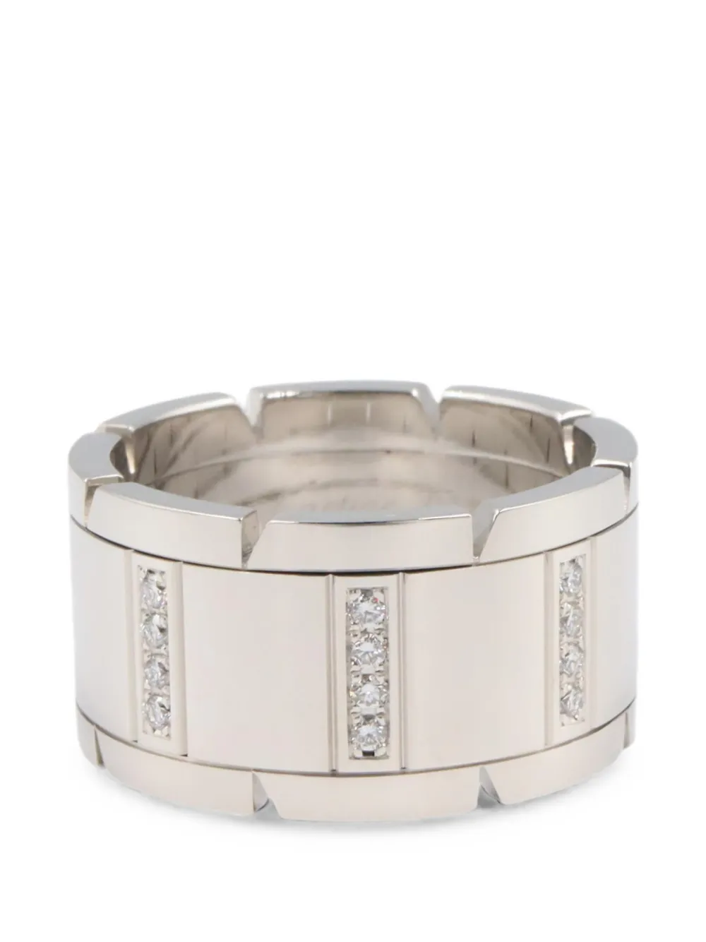 Cartier Tank Française LM diamond ring - Silber