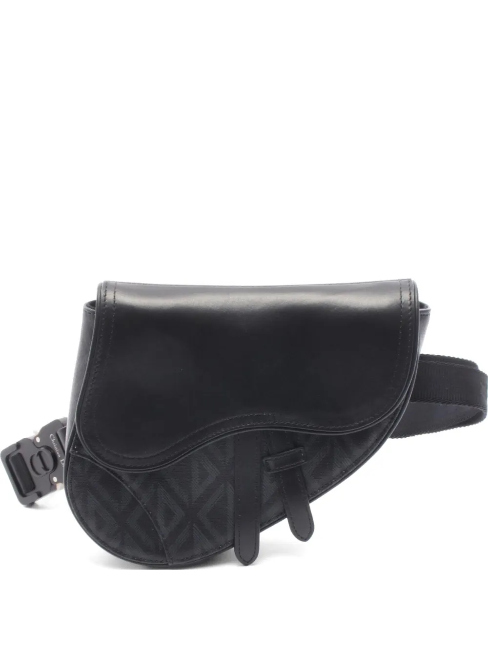 Christian Dior Pre-Owned 2010s mini Saddle CD Diamond belt bag - Schwarz