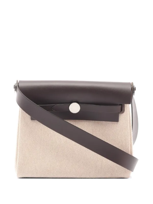 Hermès Pre-owned 2025 Mini Herbag Zip Shoulder Bag in Neutrals