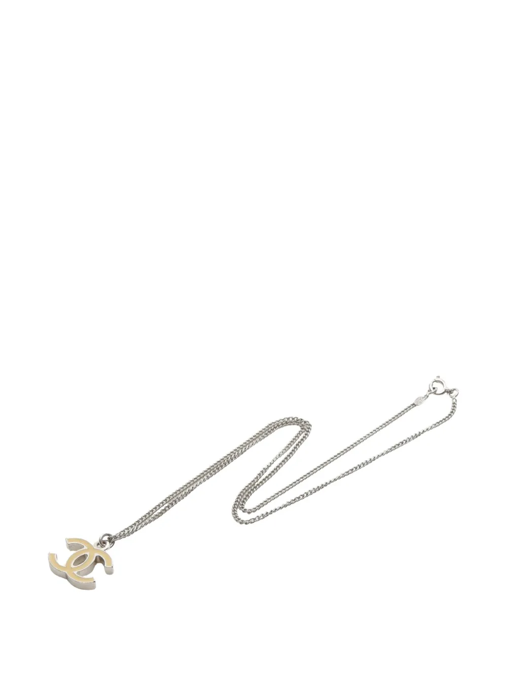 CHANEL Pre-Owned 1986-1988 Coco Mark necklace - Silber