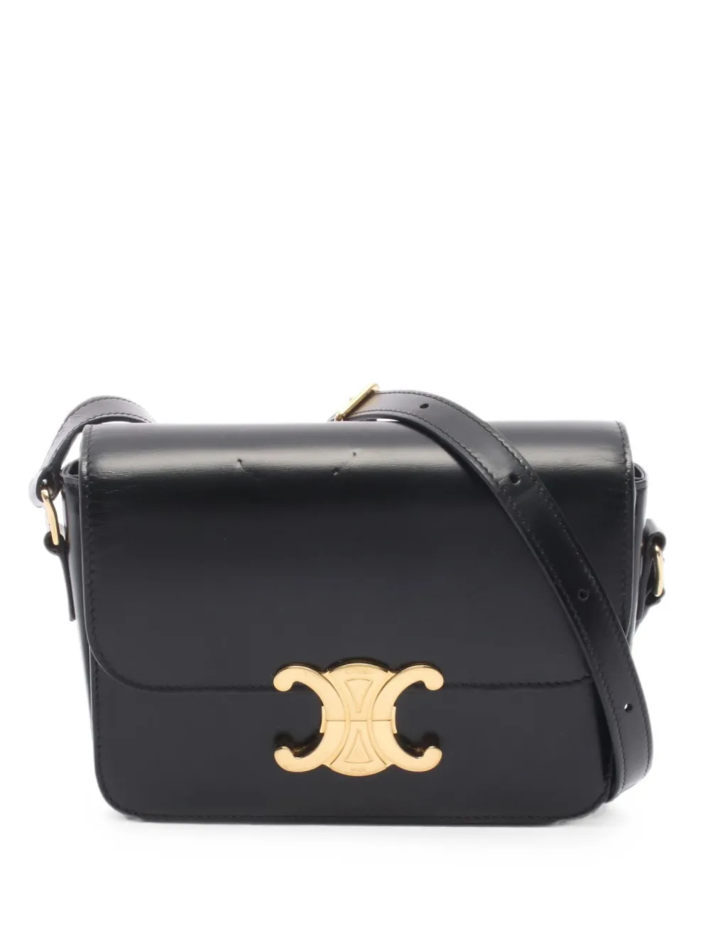 Celine Pre-Owned Borsa a spalla Triomphe anni 2010 - Nero