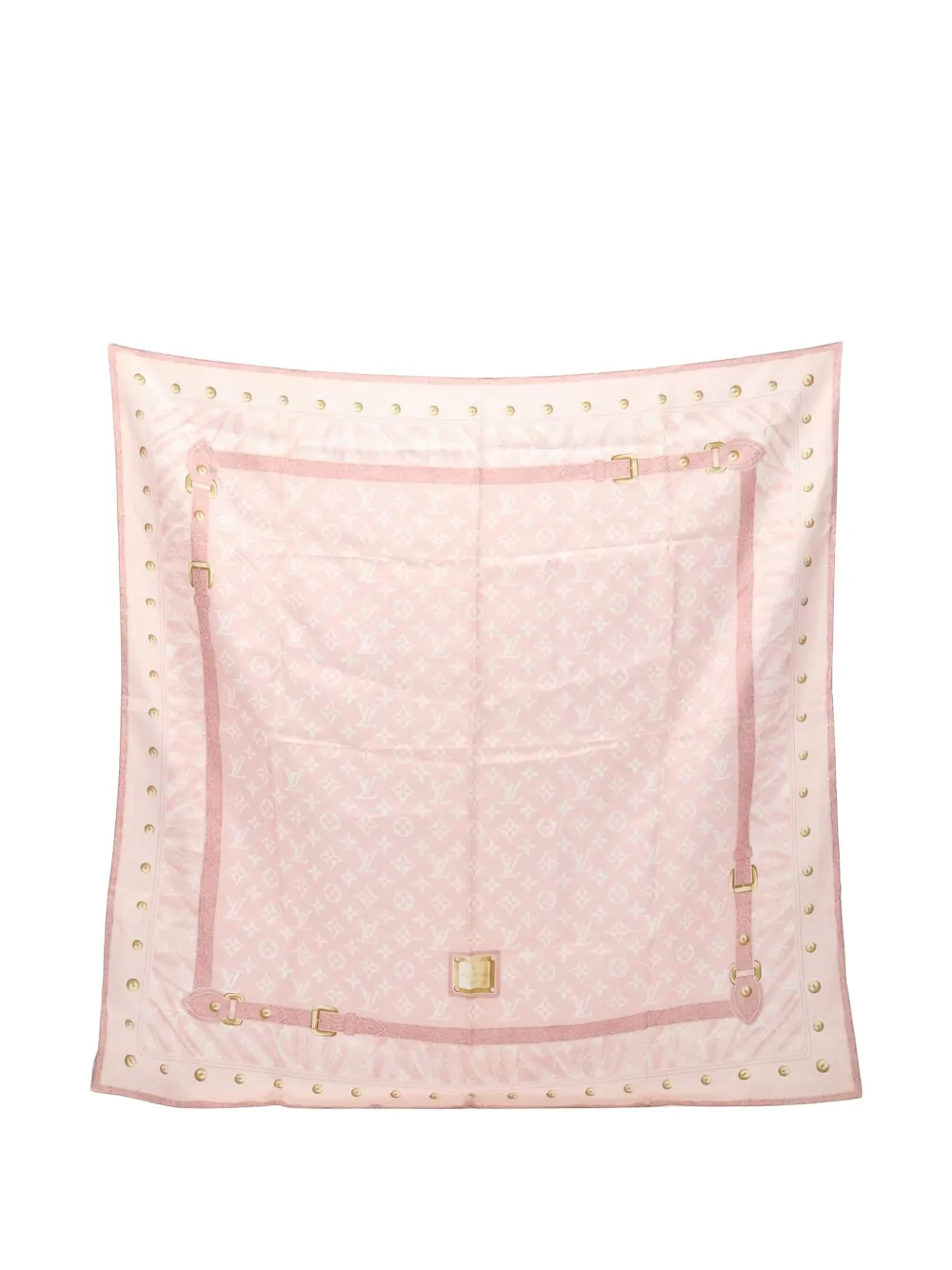 Louis Vuitton Pre-Owned 2010s Carré New Denim Monogram scarf - Rosa