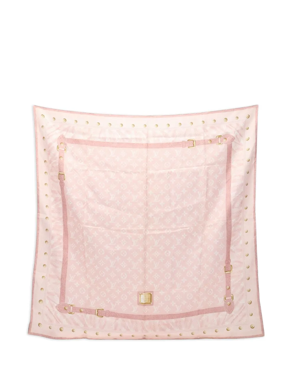 Louis Vuitton Pre-Owned 2010s Carré New Denim Monogram scarf - Rosa