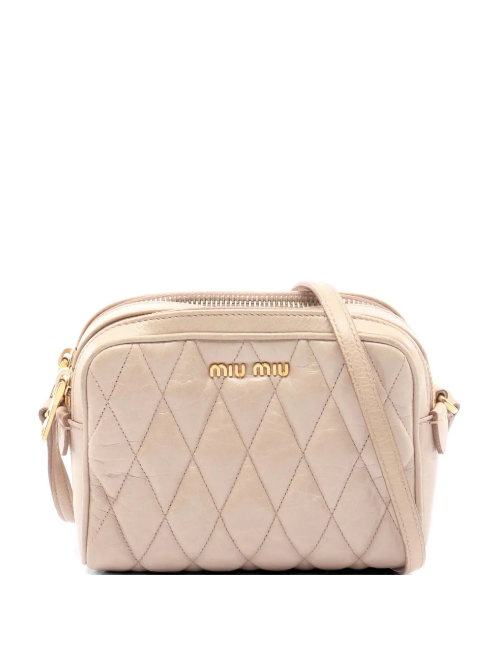 Miu Miu Pre-Owned 2000s Matelassé shoulder bag - Toni neutri