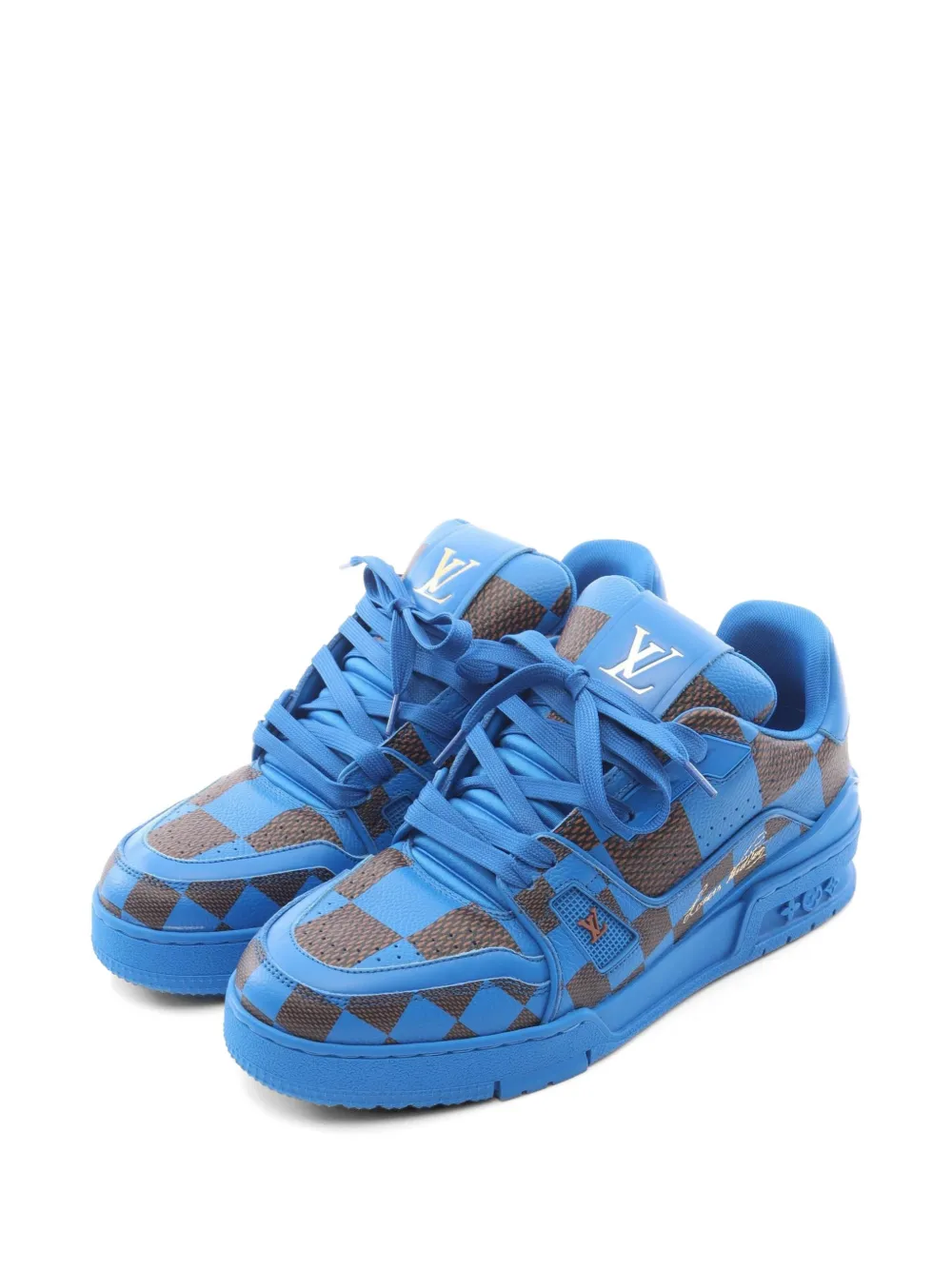 Louis Vuitton Pre-Owned 2023 Trainer lace-up sneakers - Blu