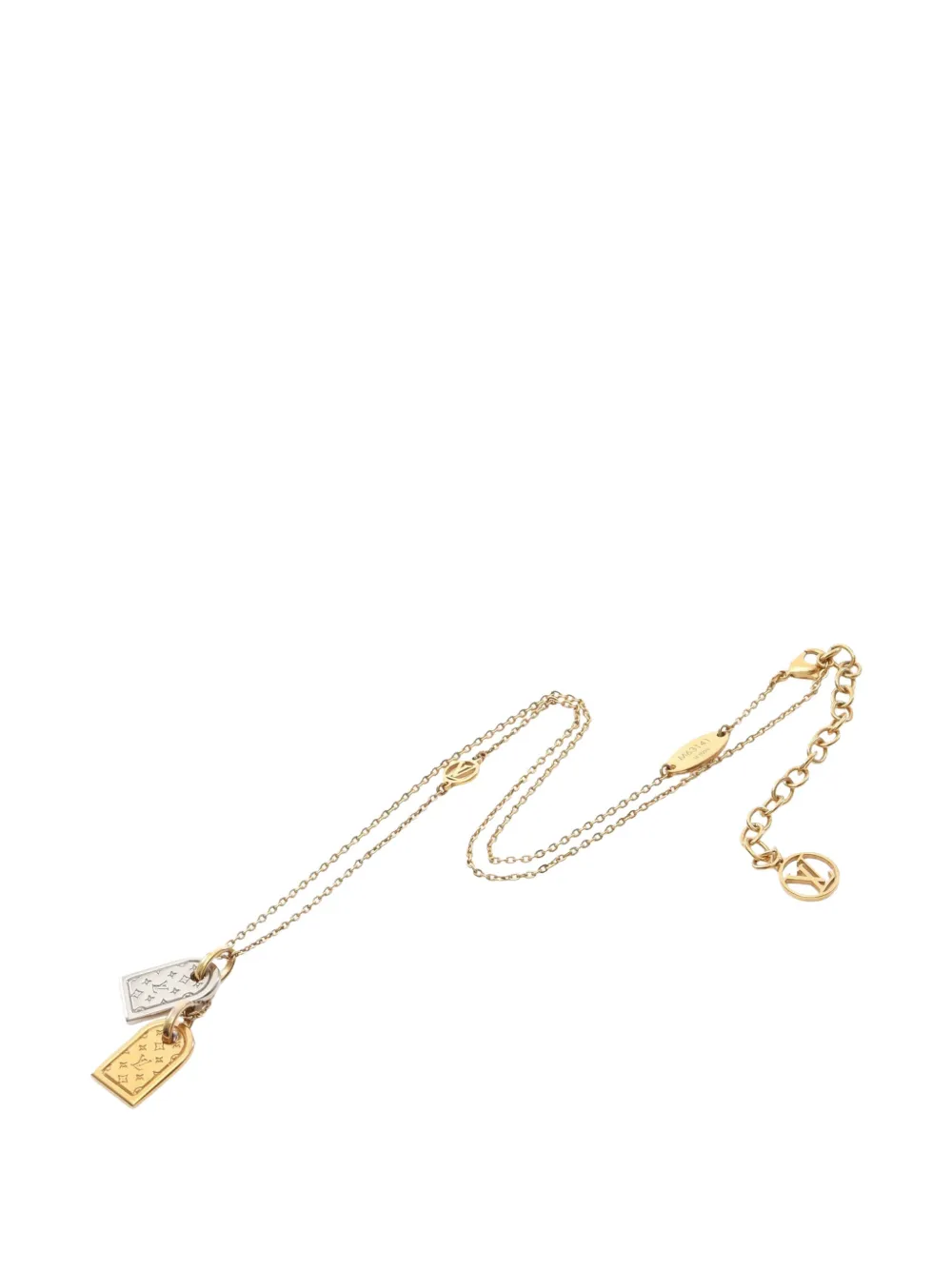 Louis Vuitton Pre-Owned 2020 Nanogram pendant necklace - Oro