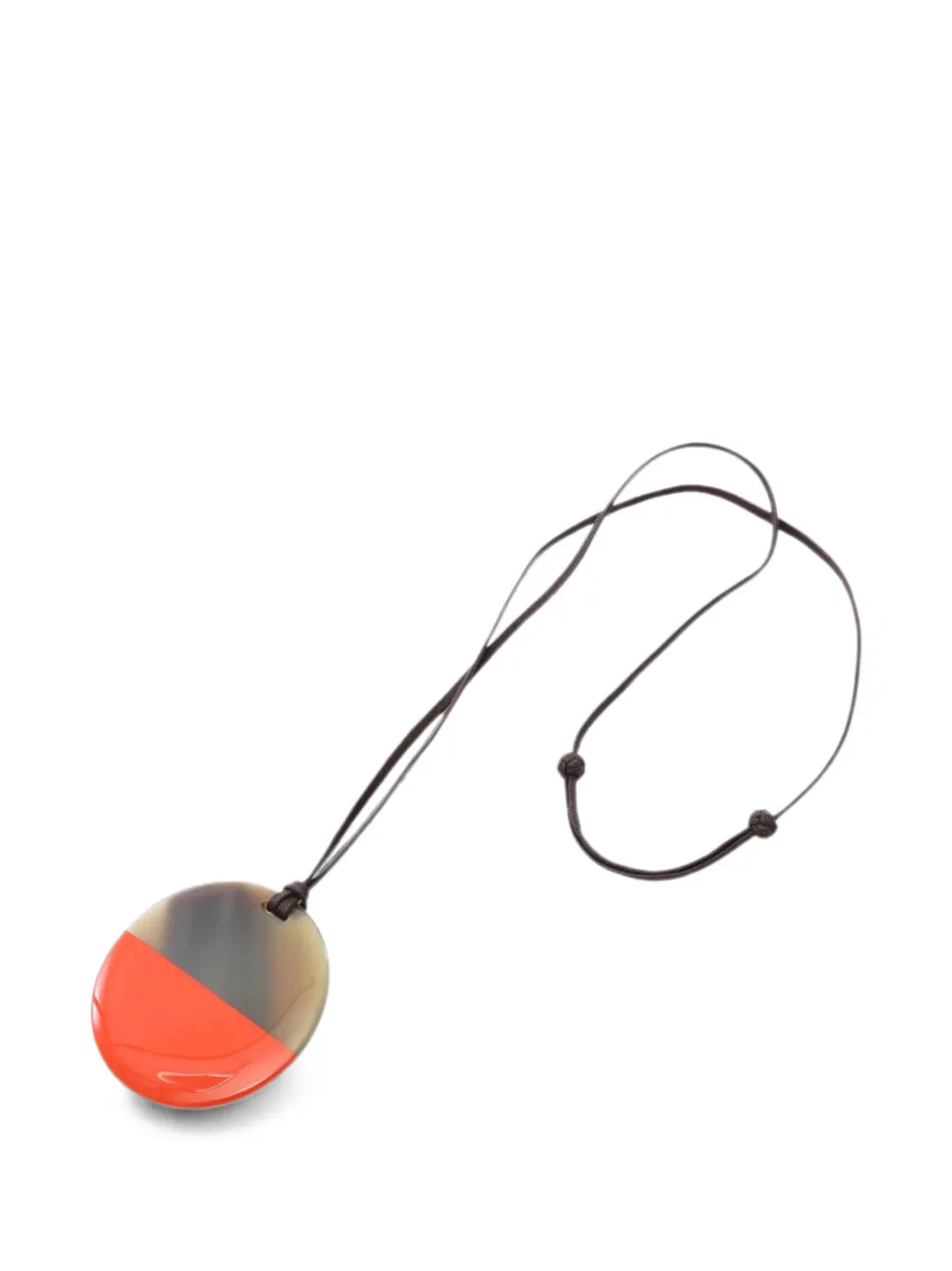 Hermès Pre-Owned 2010s Minimal City two-tone-design necklace - Marrone