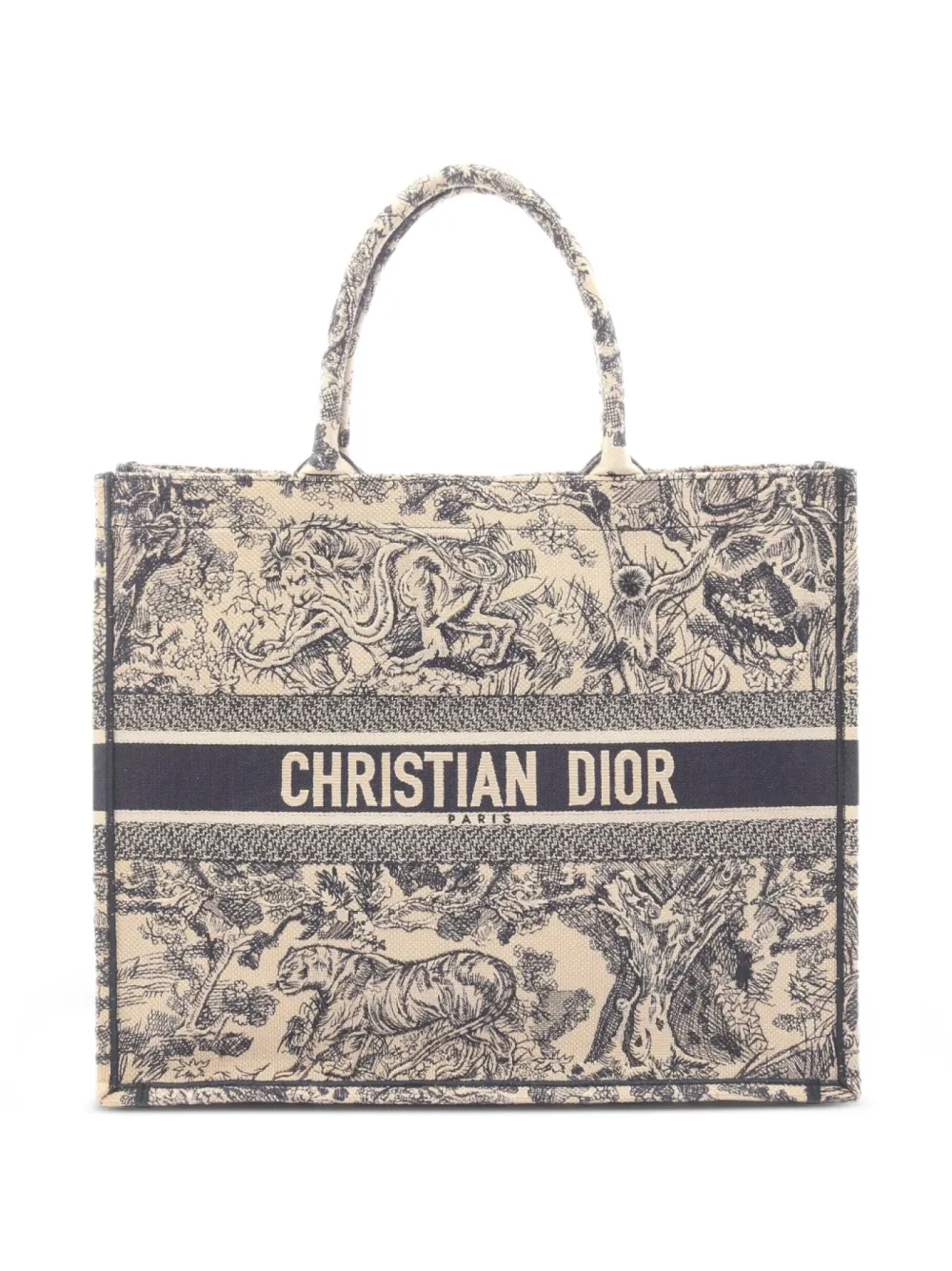 Christian Dior Pre-Owned 2000s Book Tote canvas tote bag - Neutrals