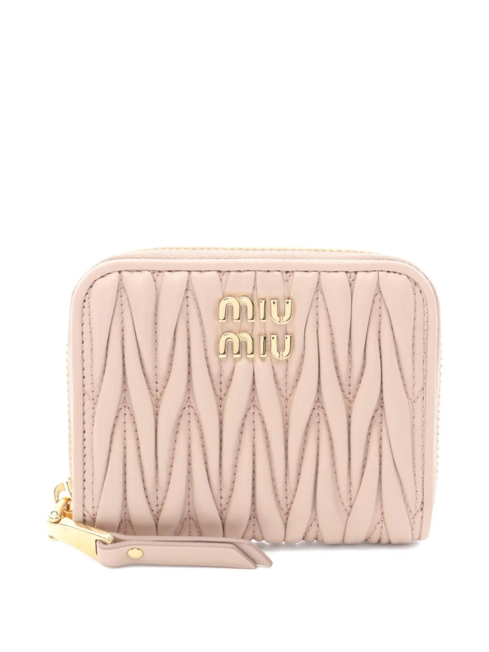 Miu Miu Pre-Owned 2020s Matelassé leather coin purse - Rosa