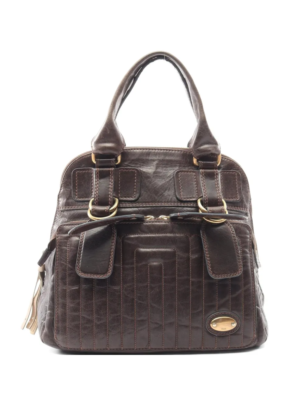 Chloé Pre-Owned 2000s Bay leather handbag - Marrone