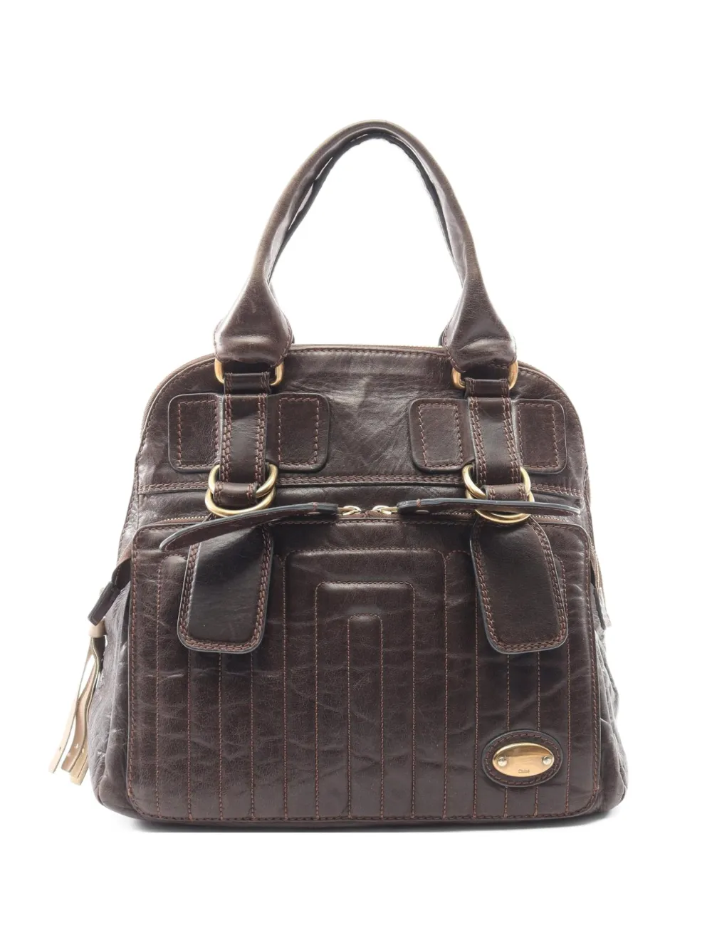Chloé Pre-Owned 2000s Bay leather handbag - Marrone