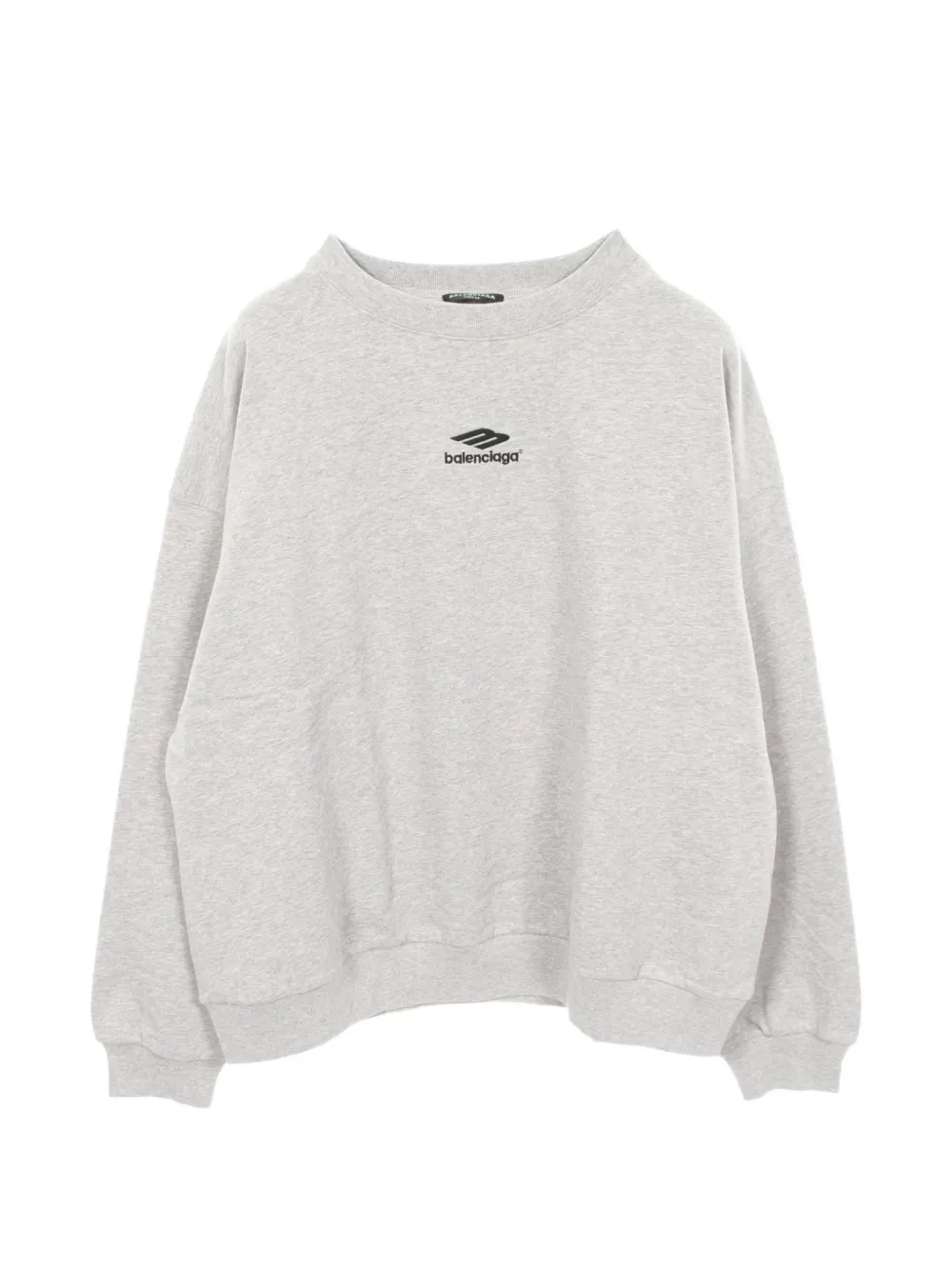 Pre-owned Balenciaga 2010s Logo-embroidered Sweatshirt In Gray