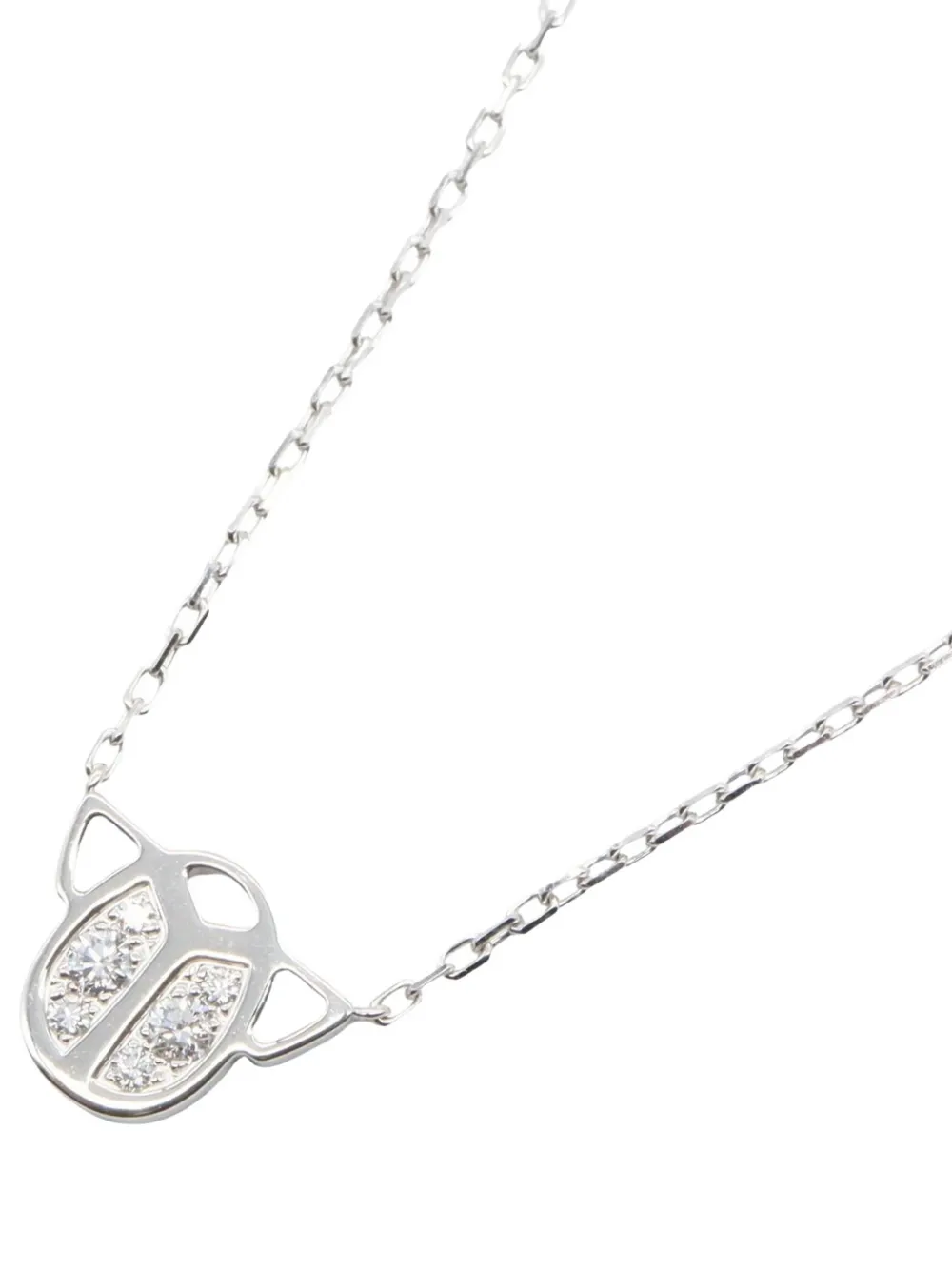 Cartier 2010s Scarab diamond necklace - Argento