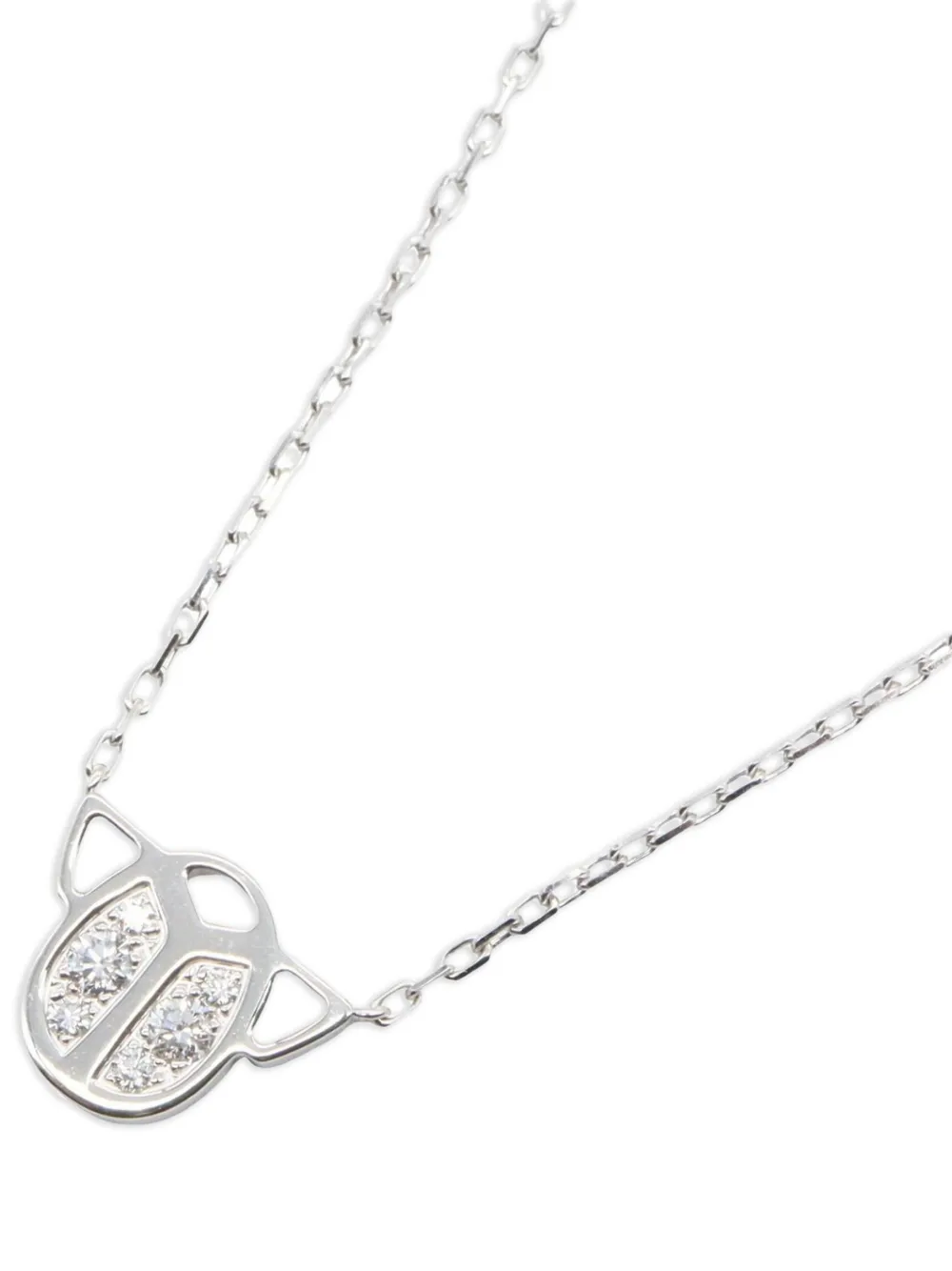 Cartier 2010s Scarab diamond necklace - Argento