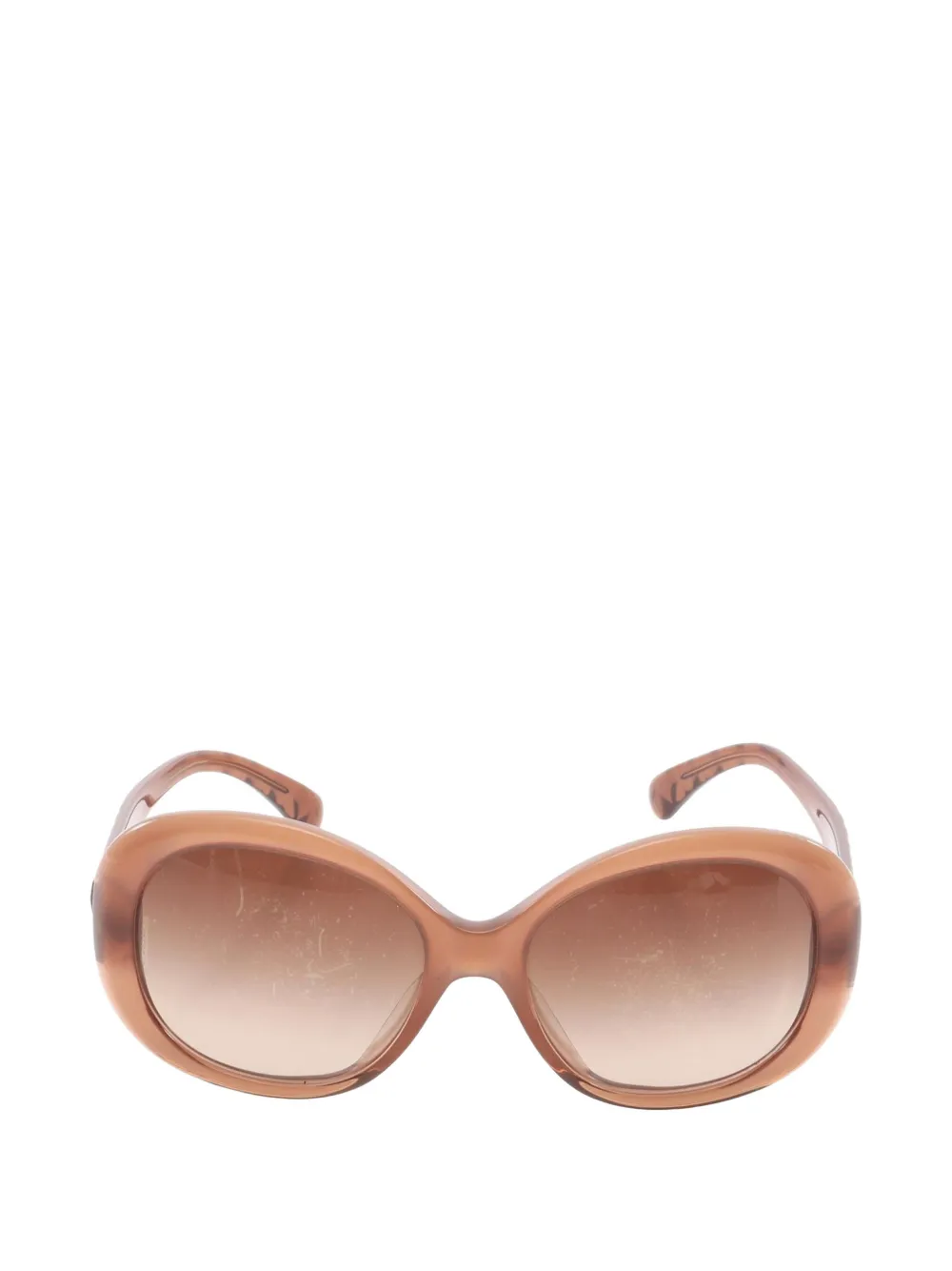 CHANEL Pre-Owned 1986-1988 Coco Mark gradient-lenses sunglasses - Marrone