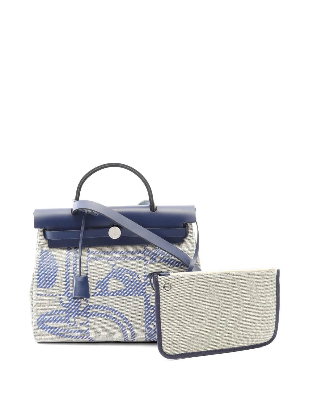 Hermès Pre-Owned 2021 PM Herbag Brides de Gala tote bag - Grey