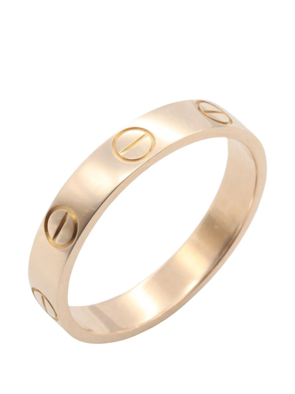 Cartier 2010s mini Love embossed-details ring - Rosa
