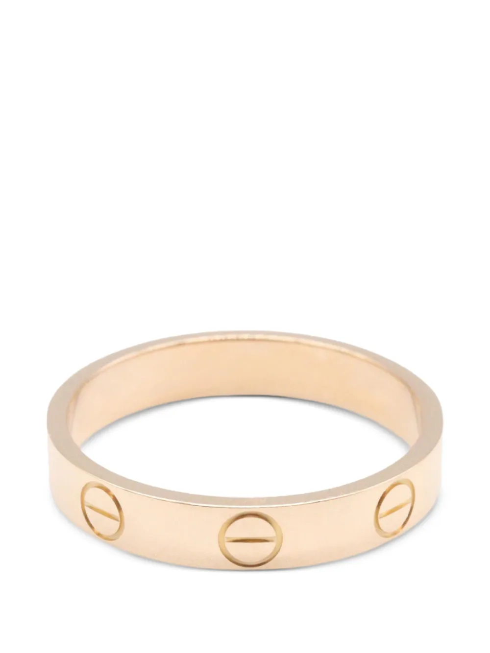 Cartier 2010s mini Love embossed-details ring - Rosa